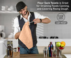 28x28 Inch Peach Flour Sack Towels 24 Pack 100  New Cotton Tea Towel  Reusable