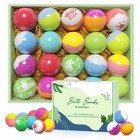 Organic Bath Bomb Gift Set - 20 Handmade Essential Oil Spa Bombs For Relaxation 