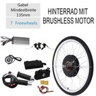 48 V 1000 W 28 In E-bike Conversion Kit Electric Bicycle Rear Wheel Motor Set