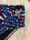 Speedo Endurance  Diving Brief Swim Suit  Men   s Sz 36 Blue Red White Abstract