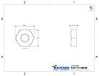 10-24 Machine Screw Hex Nuts Stainless Steel 18-8 Qty 1000