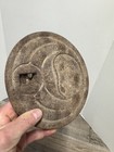 Antique Cast Iron Wood Stove Lid Cover Eye Burner Insert Plate Ornate 8 1 4   