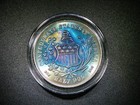 Toned Unc 1861 Half Dollar Confederate States Of America Civil War Restrike Coin