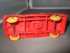 Vintage Auburn Rubber Corp Red   Silver Convertible     4-1 2  Made In The U s a