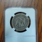 1865 S Seated Liberty Half Dollar 50c Confederate Reverse Silver  900 Business P