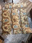 6 Pieces Custom Made Rod Pocket Valances In French Country Granny Core Motif Usa
