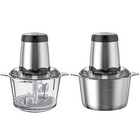 300w Electric Food Chopper Electric Stainless Steel Processor Meat Grinder Mixer