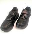 Propet Men   s Mped25 Pedwalker Walking Shoes Black Leather Size 8 D - New
