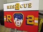 Fdny Rescue 2 Reflective Vinyl Sign     customizable  See Description     