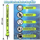 Inflatable Scuba Surface Marker Buoy Smb Safety Signal Tube With Reflective