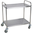 Commercial 33  X 21  X 37  Stainless Steel 2 Two Shelf Utility Kitchen Bus Cart