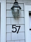 4 Inch Contemporary House Numbers Or Letters  Color Choices