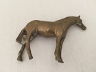 Antique   Vintage Solid Brass Miniature Horse Statue 4  L
