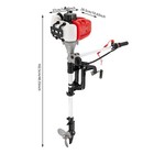 2 Stroke 2 5hp Outboard Motor Air Cooling Gasoline Engine For Kayak Canoe Dinghy