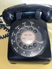 Vintage Bell System Black Rotary Dial Desk Telephone Western Electric Did Work