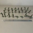 Vintage Marx 1963 American Soldiers 50mm Wwii Lot - With Stretcher Bearers