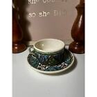 Ottoman Iznik Potterycup And Saucer Vintagepersian Islamic Turkish