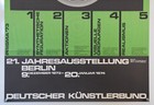 Original German Vintage Poster - Exhibition German Artis Union 1973 - Berlin A1
