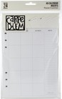 Multicolor A5 Planner Double-sided Inserts - Simple Carpe Diem Style  Organize Y