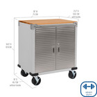 Seville Classics Ultrahd 2 Door Rolling Cabinet  28  W X 18    D X 34 5  H New