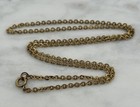 Antique Victorian Gold Filled Belcher Chain Necklace 23    Watch Chain Unmarked