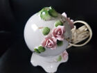 Vtg Porcelain Handpainted Portable Table Lamp night Light Underwriters Labs