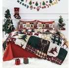 Christmas  Queen Comforter Set 3pc Set  Pillowcases Included