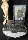 As Is Antique Victorian Eastlake Cast Iron Double Inkwell - Pat Nov 25  1879
