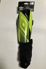 Umbro Unisex Adult Soccer Stirrup Shinguards Heights 5 3   -5 11  Black green New