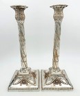 Pair George Iii 12 5  Candlesticks Old Sheffield Plate C1775