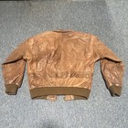 Avanti Men   s Brown Bomber Jacket Full Zip Lined Pockets Size S