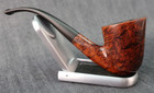 W o  Larsen  hand Made  Danish Estate Tobacco Pipe - Burled Briar Denmark