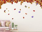Decorative Extra Large Floral   Botanical Vine Home Decor Wall Decal Sticker Diy