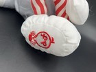 Vintage Fisher Price 1987  Puffalump Christmas Mouse Nylon Plush Gray Parachute