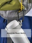 6pcs Black D-shape Carabiner Hiking Buckle Heavy Duty Outdoor Snap Hook Clip