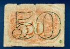 1863 50 Cent Fractional Currency - Second Issue - Washington  bronze Oval 