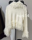 Zara New Woman Fringed Knit Jumper Ecru S m l 4737 102 712
