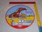Vintage Phillips 66 Man   Horse In Car 11 3 4  Porcelain Metal Gasoline Oil Sign