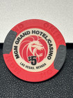 Classic  5 Mgm Grand Poker Chip Gambling Casino Chip Las Vegas Nevada