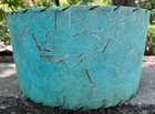 Vintage Mcm Turquoise Fiberglass Shade Mid Century Modern Lighting Atomic 1950s