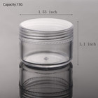 100 Count Refillable Sample Containers With Lids Cosmetic Jars 15 Gram Empty 