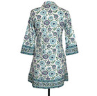 Victoria Dunn Dress Womens Small Floral Tunic Boho Embroidered India