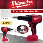 Milwaukee 18v Brushless Cordless Rivet Gun 1 4  Electric Riveter Tool No Battery