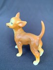 Vintage Bone China Painted Brown Chihuahua Dog Figurine Standing Mexico