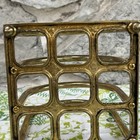 Vintage Mid Century Brass Arched Letter book Holder organizer