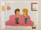 Two Beavis   Butt-head Production Cels Cell Animation Art - Coa And Mtv Seal 