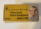 Lafayette Model F-990 Vintage Headphones With Original Box Tested 