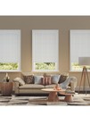 Lumino 2-inch Flat Slat Faux Wood Cordless Room Darkening Blinds  White - 23  W