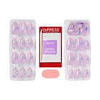 Kiss Impress No Glue Mani Press On Nails  pick Me Forst  Flowers Medium Oval New