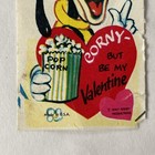 1930s 1940s Disney Valentines Goofy Popcorn Corny Vintage Diecut Made In Usa